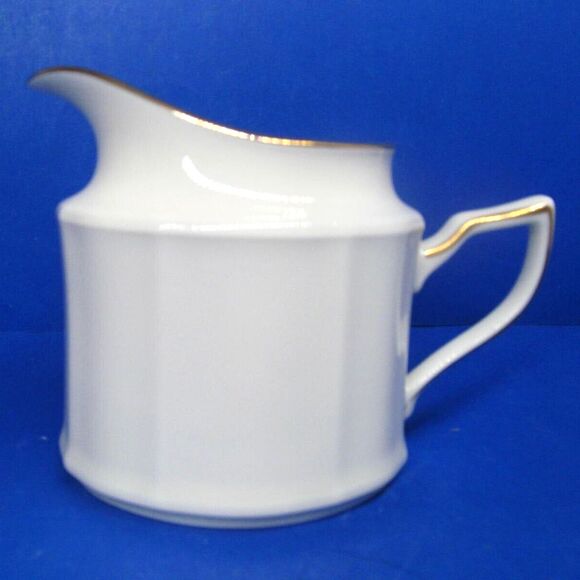 Noritake Ivory Imperial Gold 3 1/2" Tall 6 oz Creamer - Picture 1 of 7